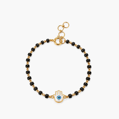 Protective Hamsa 9KT Gold Nazariya for Kids