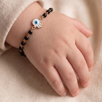 Protective Hamsa 9KT Gold Nazariya for Kids