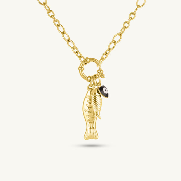 Mystic Fish Charm Necklace