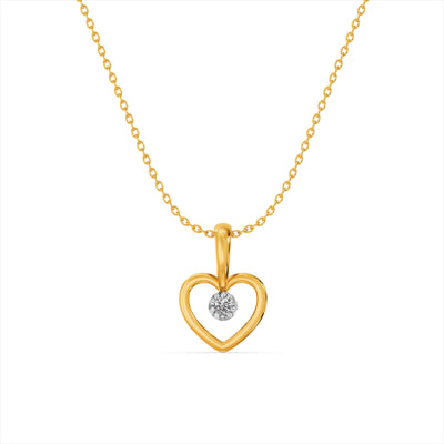 Crystal Lovelight 9KT Gold Lab Grown Diamond Pendant Necklace