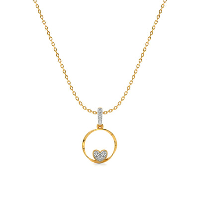 Galaxy Bloom 9KT Gold Lab Grown Diamond Pendant