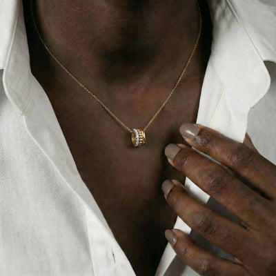 Nova Orbit 9KT Gold Lab Grown Diamond Pendant