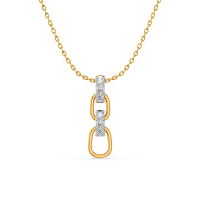 Azure Link 9KT Gold Lab Grown Diamond Pendant