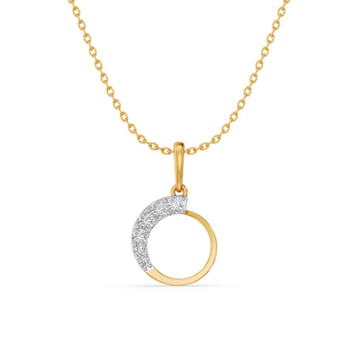 Eternal Loop 9KT Gold Lab Grown Diamond Pendant