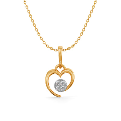 Innocent Heart 9KT Gold Lab Grown Diamond Pendant