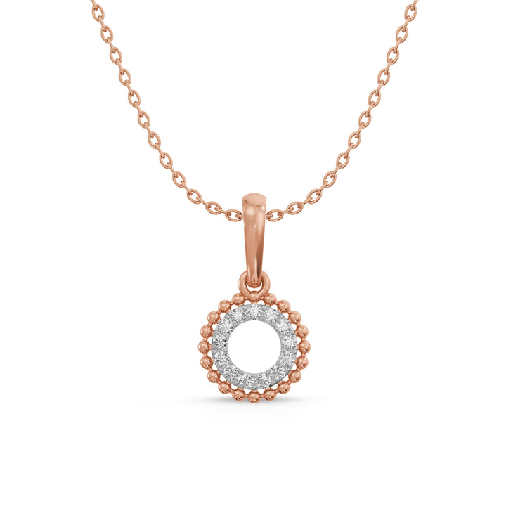Luminous Halo 9KT Gold Laboratory Grown Diamond Pendant – PALMONAS