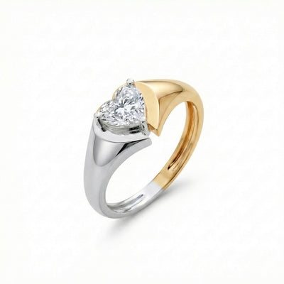 United Forever 9KT Gold Lab Grown Diamond Ring