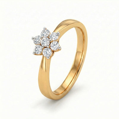 Nova Petal 9KT Gold Lab Grown Diamond Ring