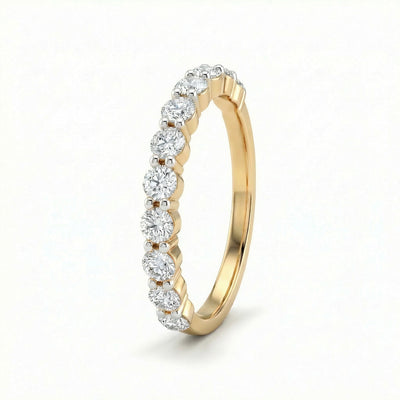 Forever Set Diamond 9KT Gold Lab Grown Diamond Band Ring