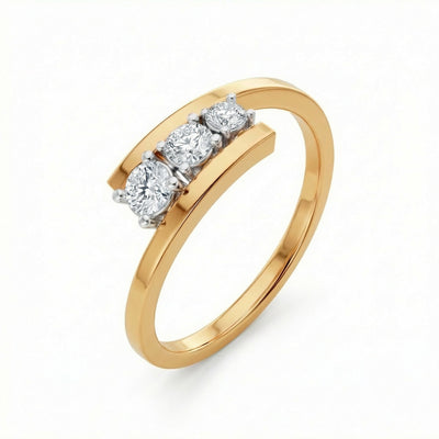 Luna Wrap 9KT Gold Lab Grown Diamond Ring