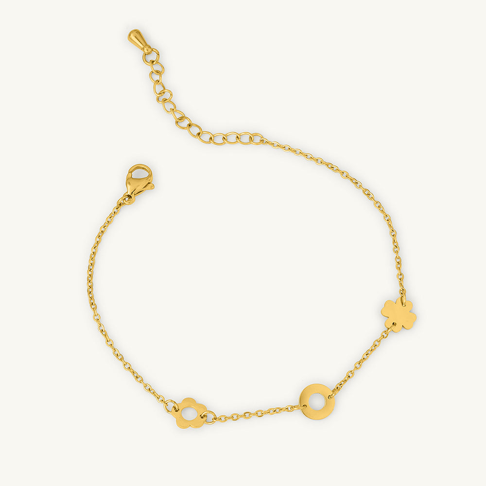 Flower Charm Bracelet - Image 1