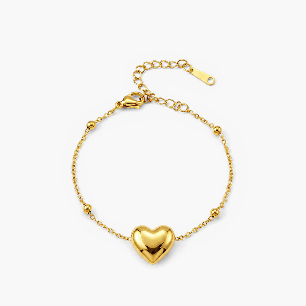 Heart Charm Bracelet