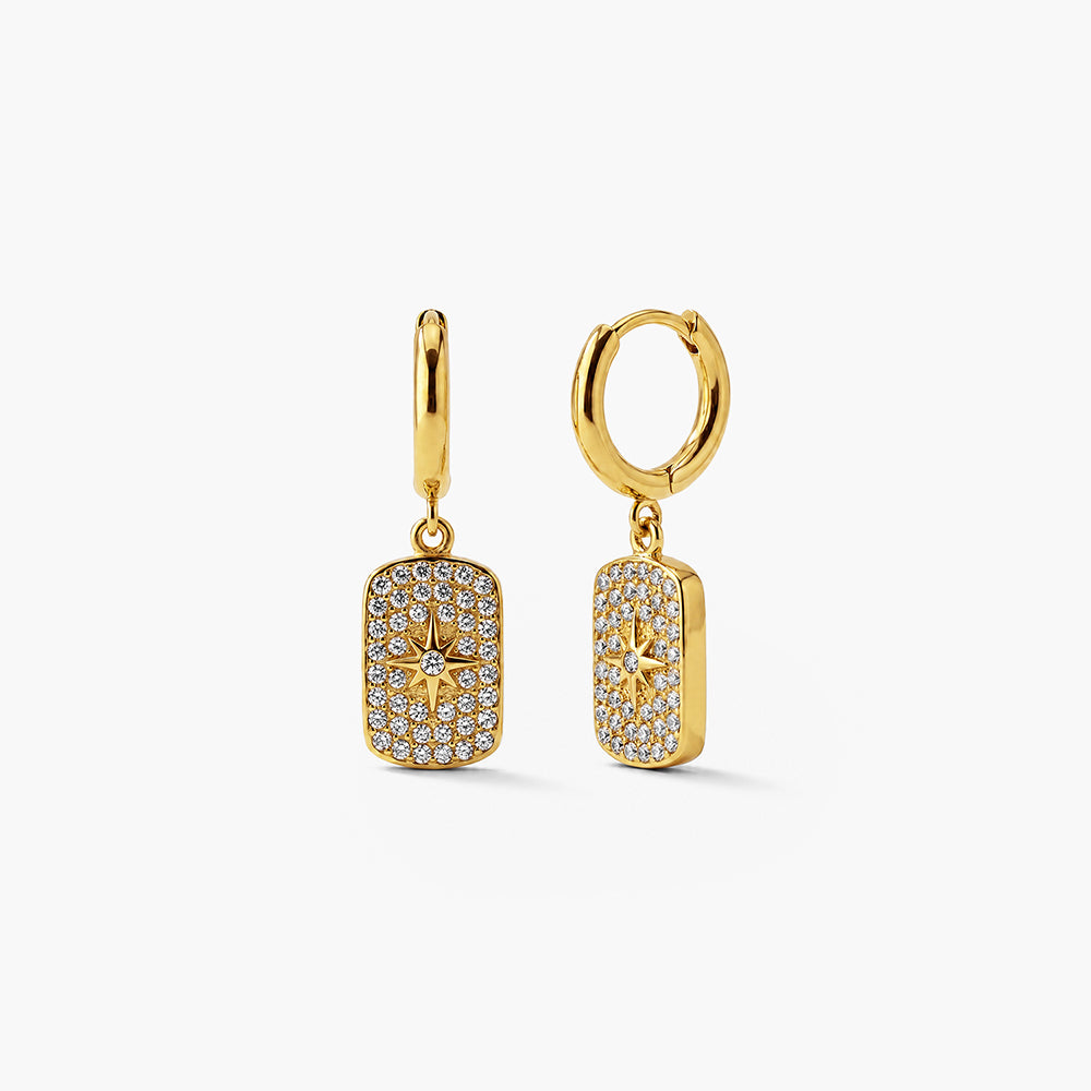 Stones Sparkle Drop Earrings