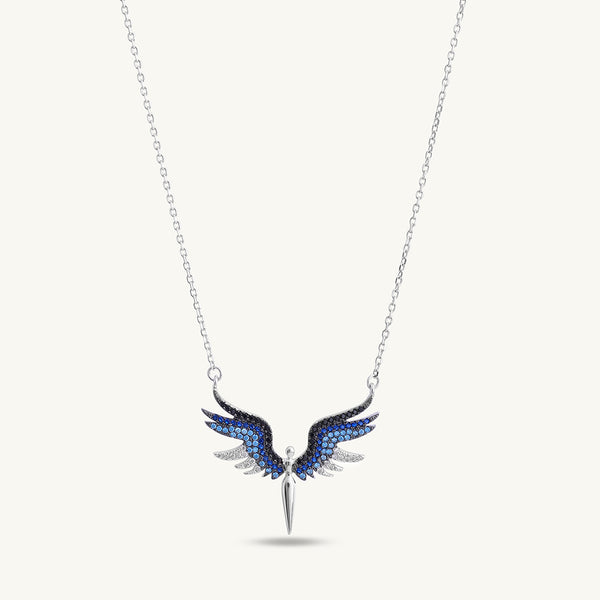 Angel Wings Necklace- 925 Silver - Image 1