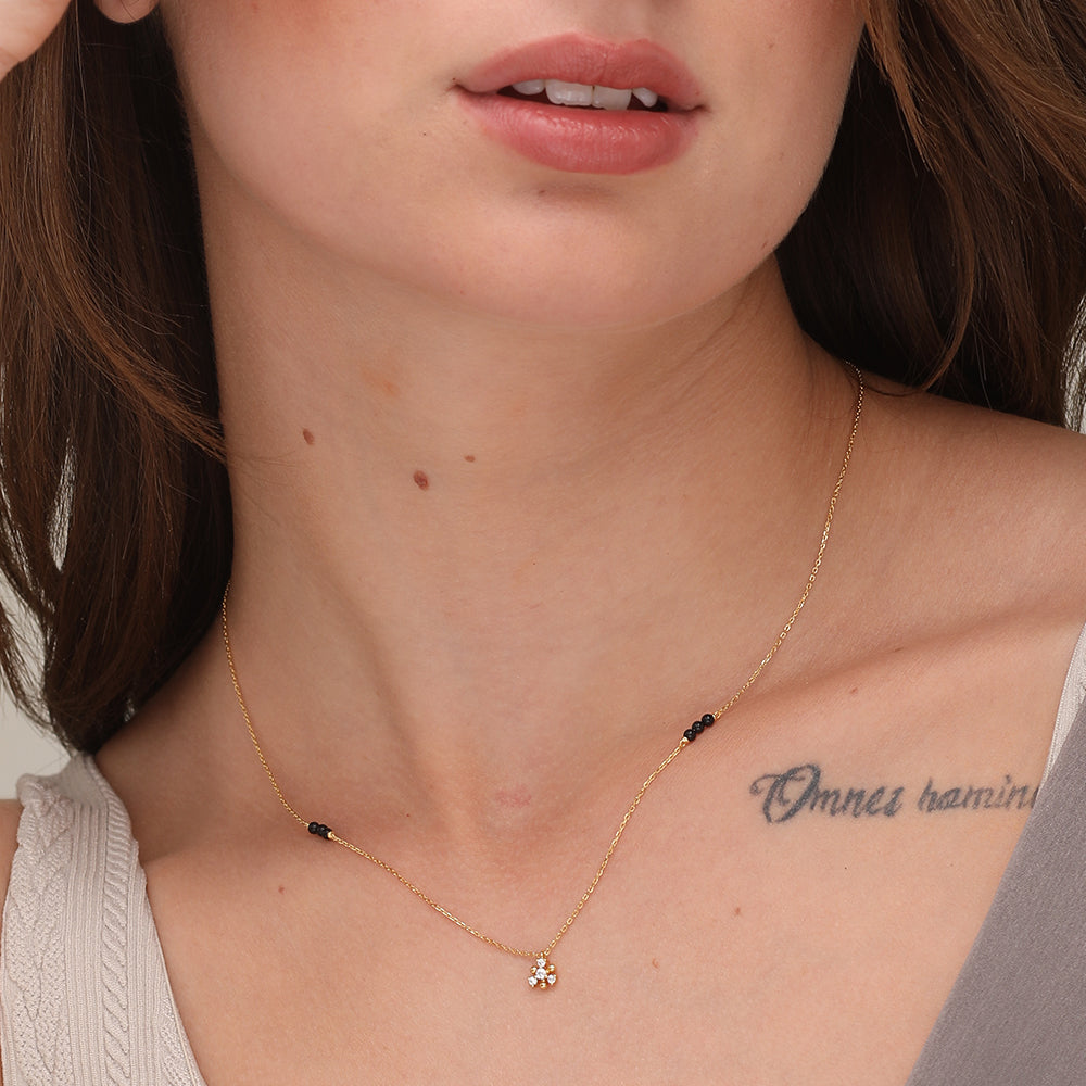 Ishaana Diamond Mangalsutra | BIS Hallmarked | 18k Gold Vermeil