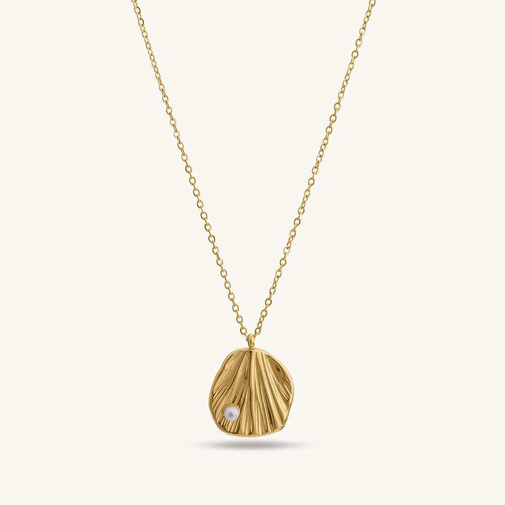 Oyster With Tiny Pearl Necklace