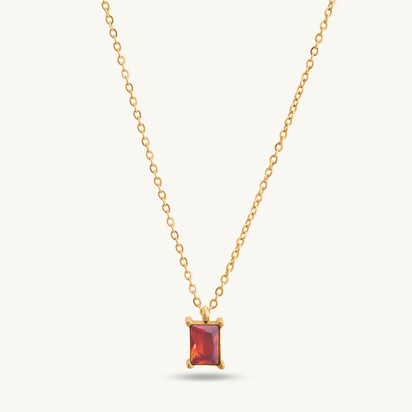 Red Garnet Necklace - Image 1