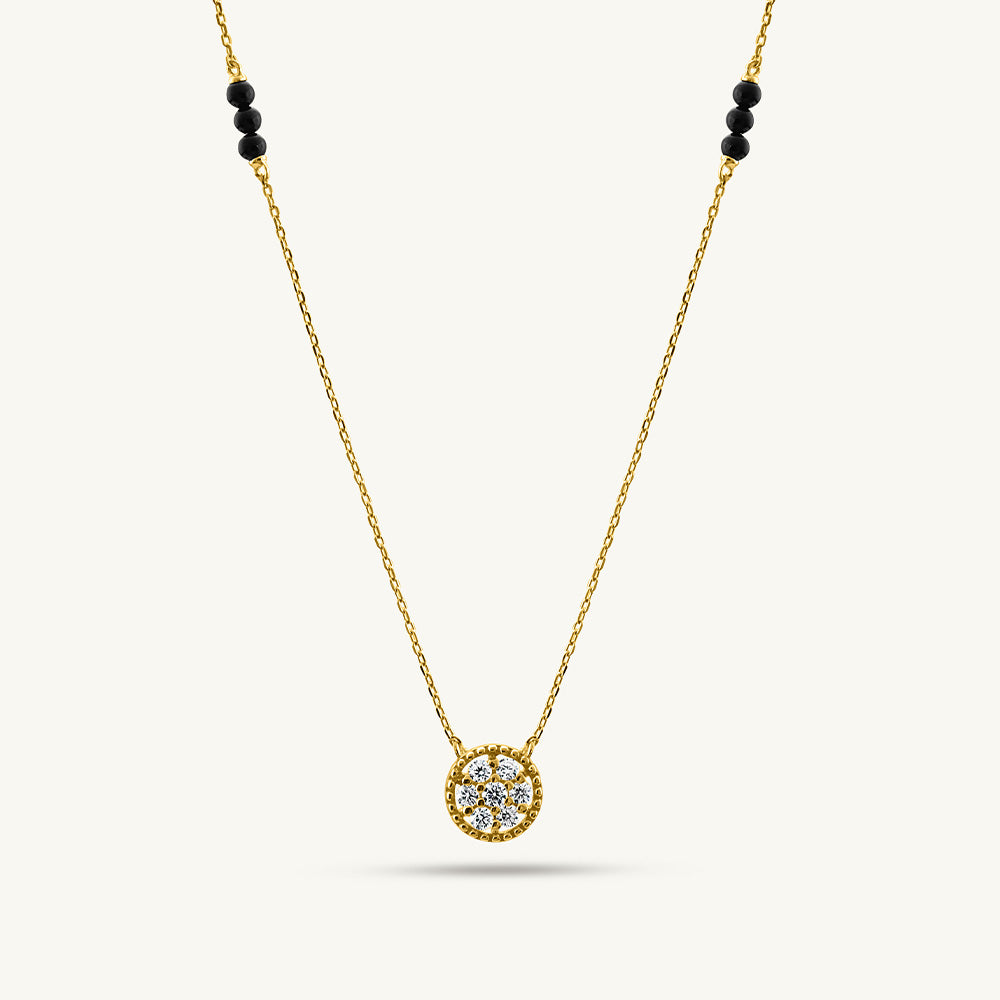 Tvasti Diamond Mangalsutra | BIS Hallmarked | 18k Gold Vermeil
