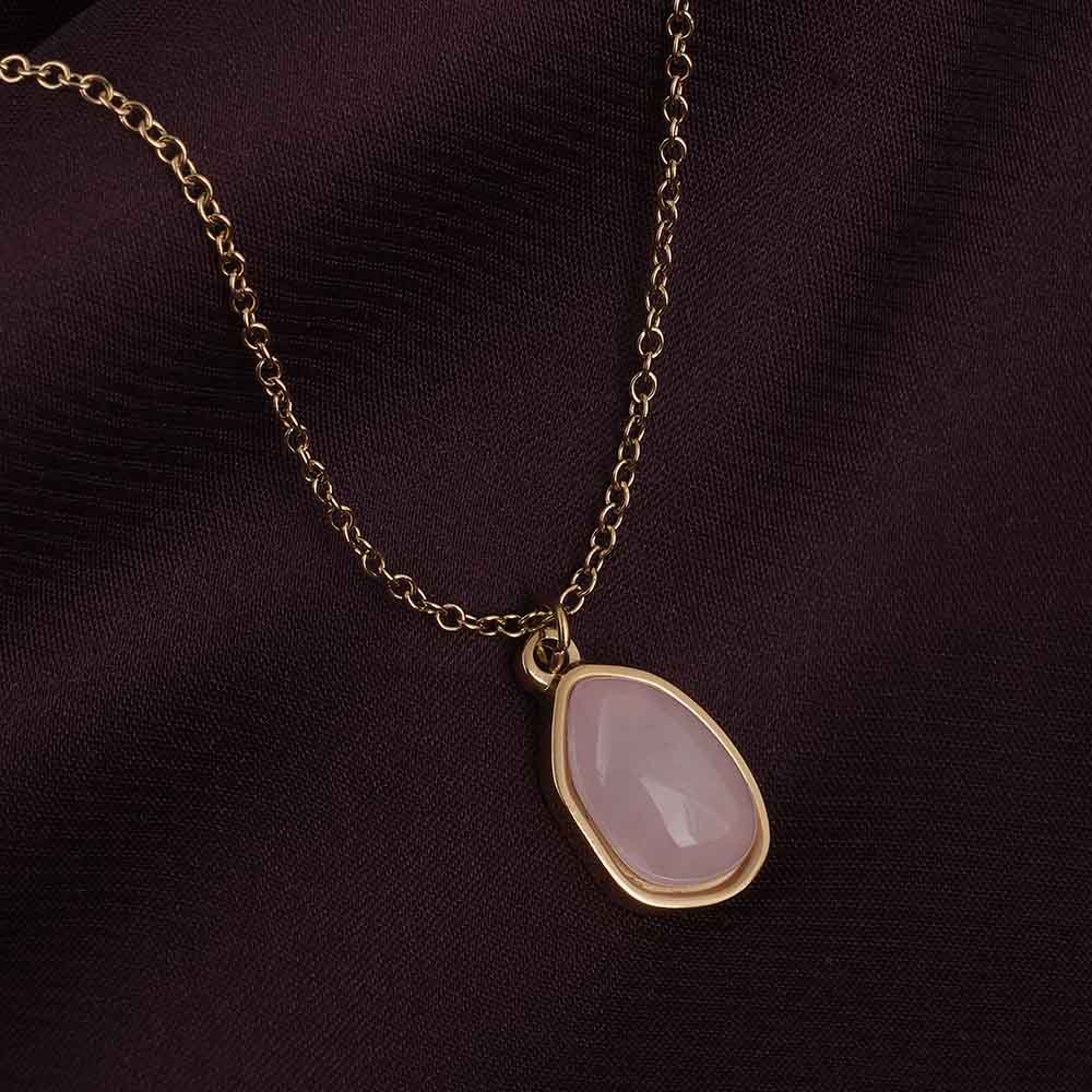 Pink Quartz Necklace