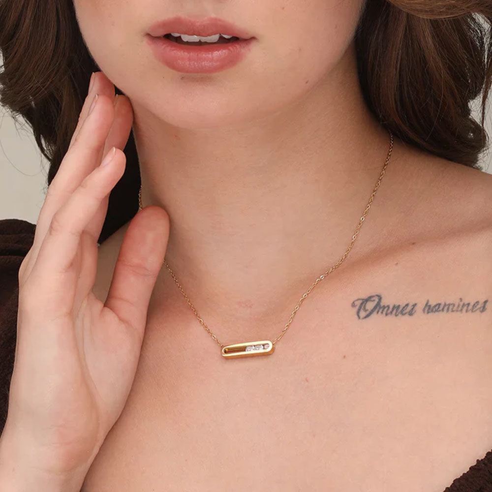 Stones Bar Necklace