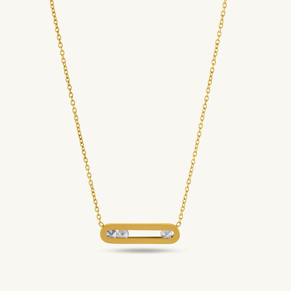 Stones Bar Necklace - Image 1