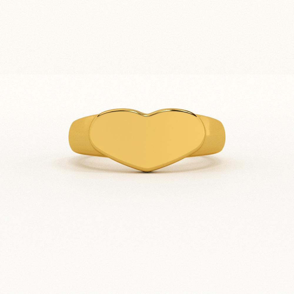 Sleek Heart Ring - view 4