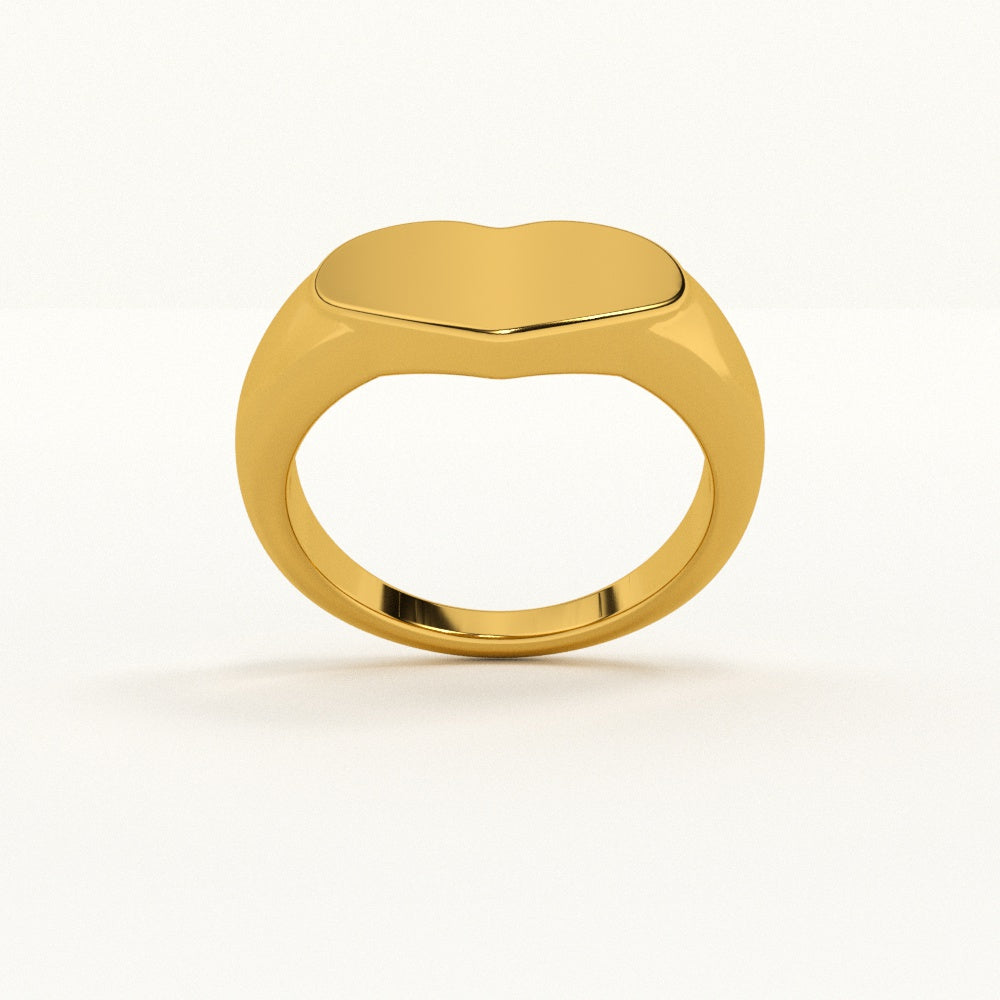 Sleek Heart Ring - view 5