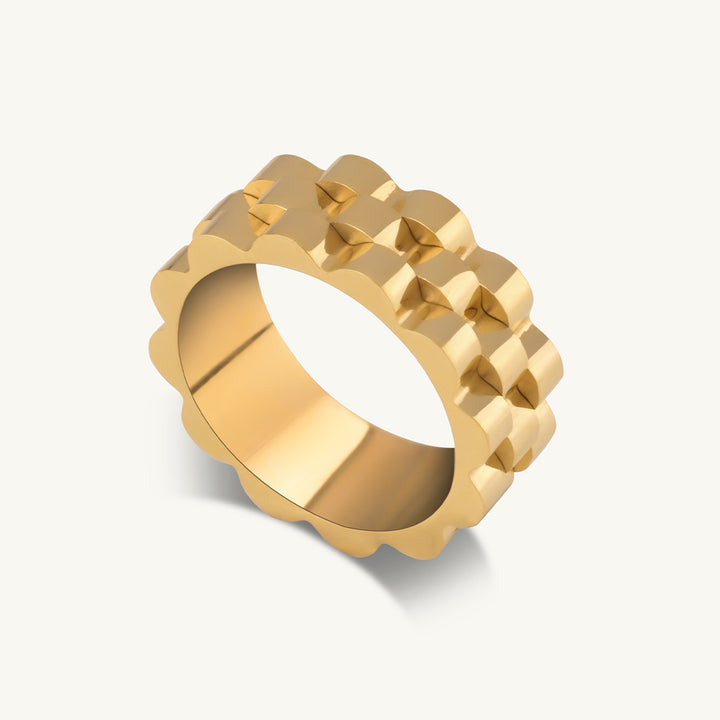 Rolex Style Damen Rolex Ring Gold Rolex Link Ring Rolex Ringe