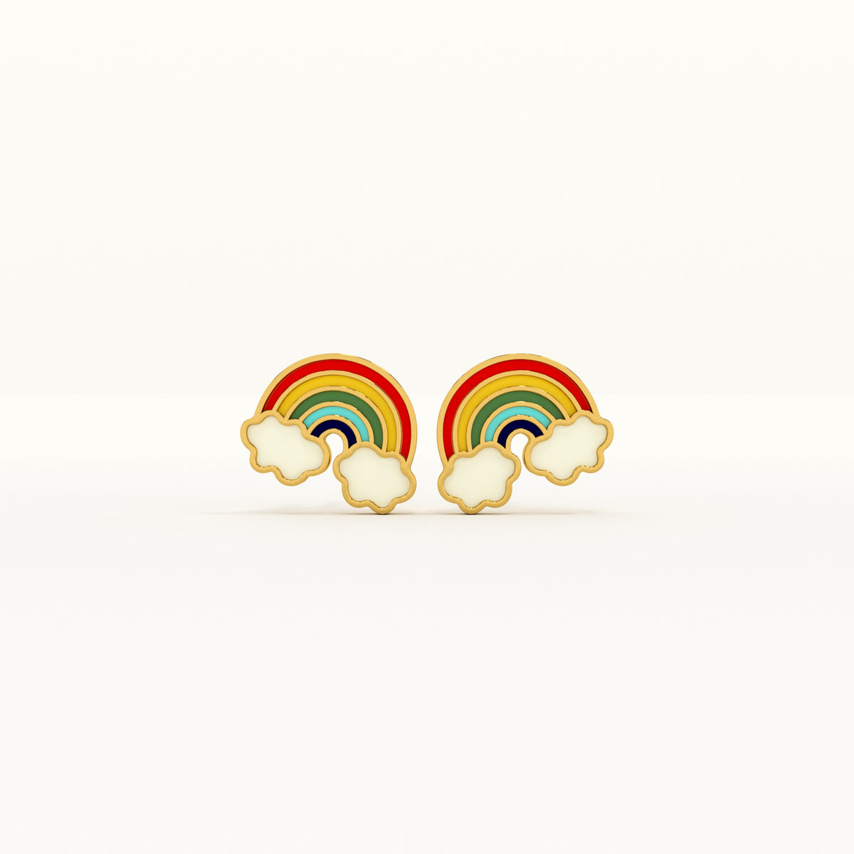 Rainbow Cloud 925 Silver Studs