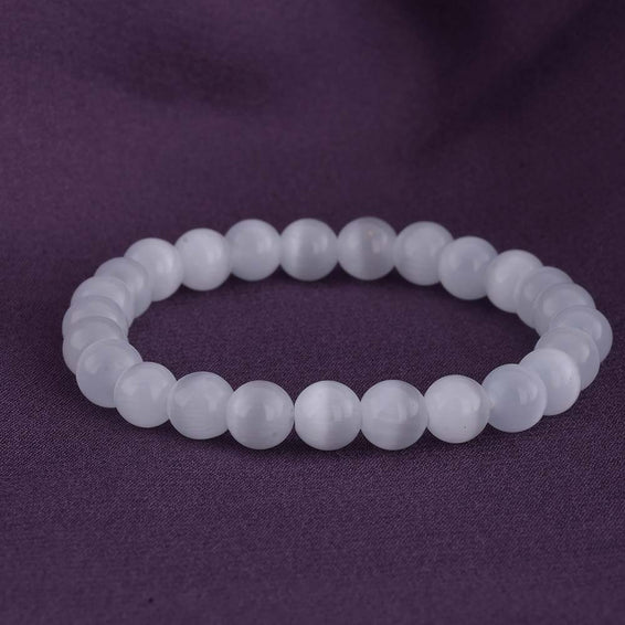 White Selenite Gemstone Bracelet