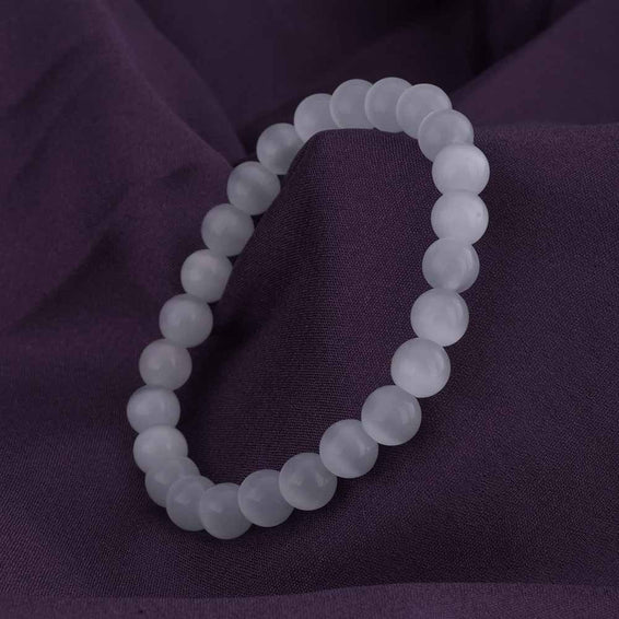 White Selenite Gemstone Bracelet