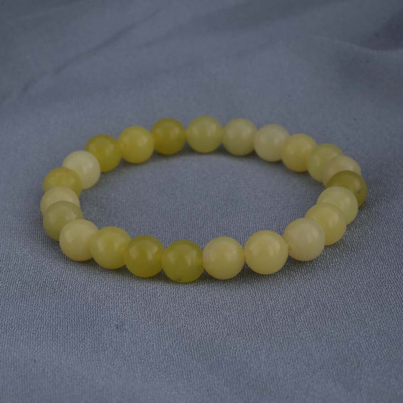 Lemon Jade Bead Bracelet