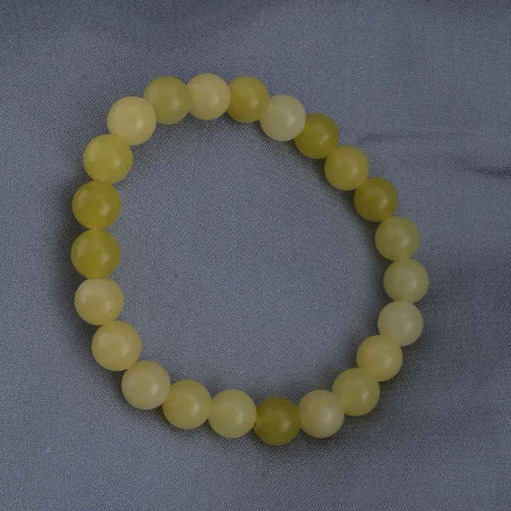 Lemon Jade Bead Bracelet