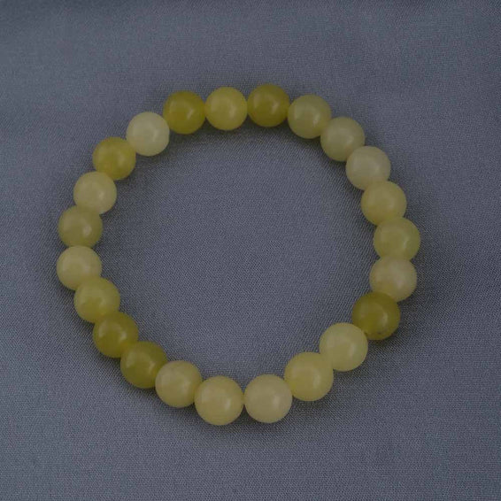 Lemon Jade Bead Bracelet