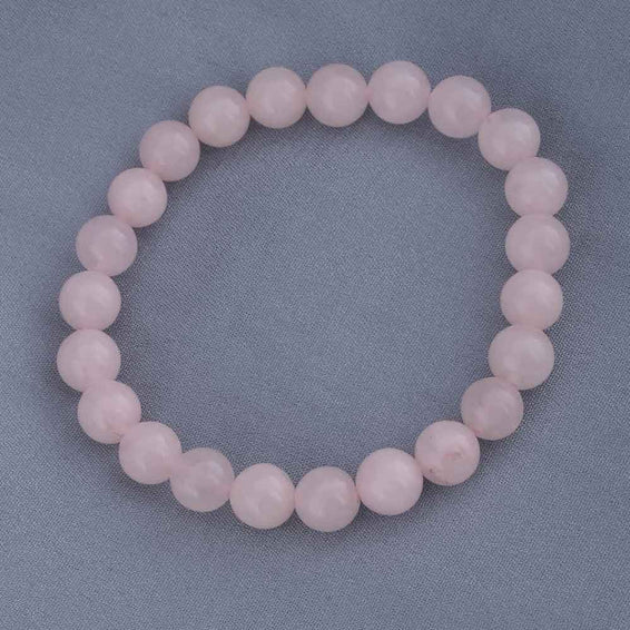 Natural Peach Genstone Bead Bracelet