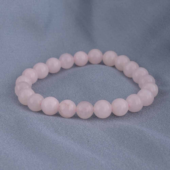 Natural Peach Genstone Bead Bracelet