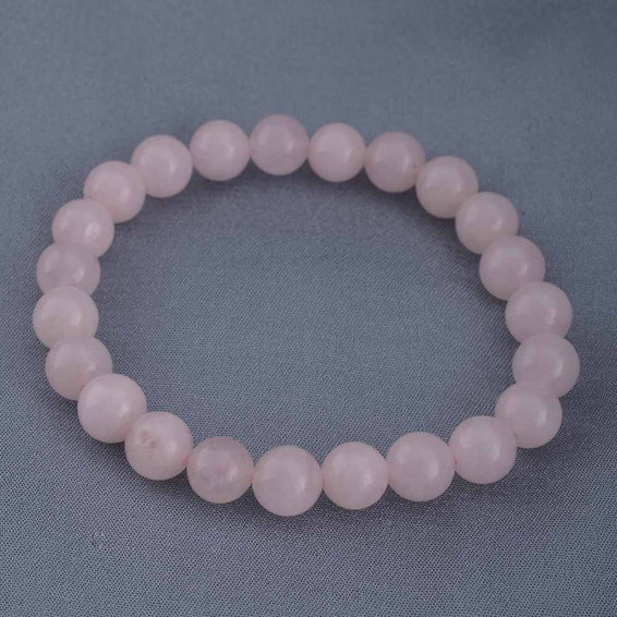 Natural Peach Genstone Bead Bracelet