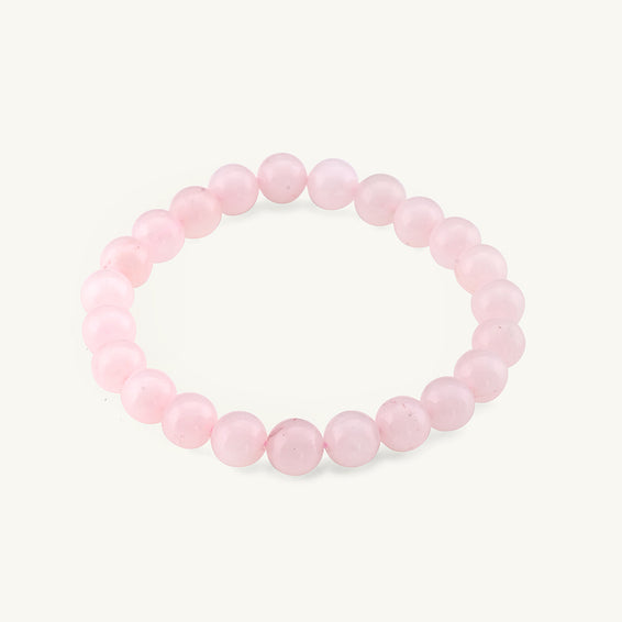 Natural Peach Genstone Bead Bracelet