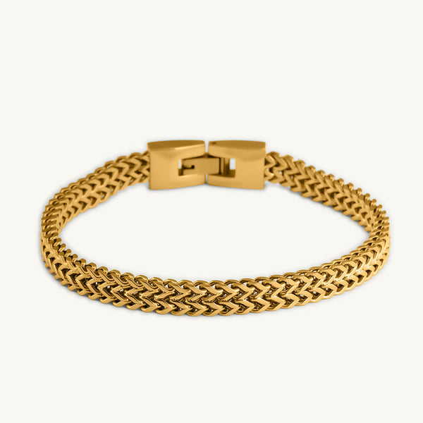 Gold Wheat Chain Bracelet - Image 1