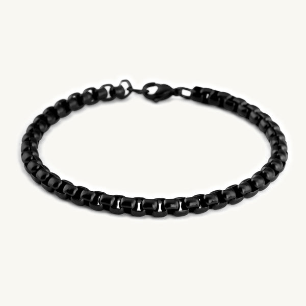 Black Chain Link Bracelet - Image 1