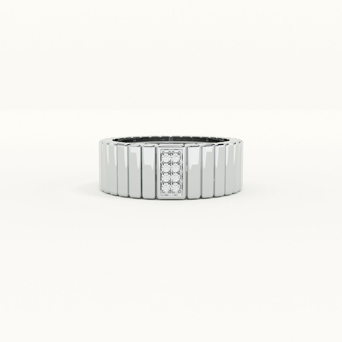 Endless Line Texture Men's- 925 Silver Ring