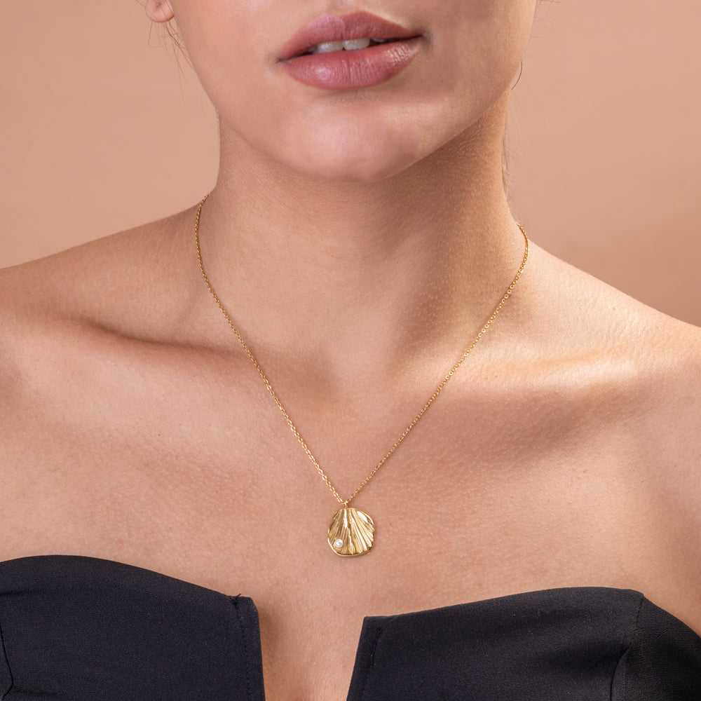 Oyster With Tiny Pearl Necklace - view 4