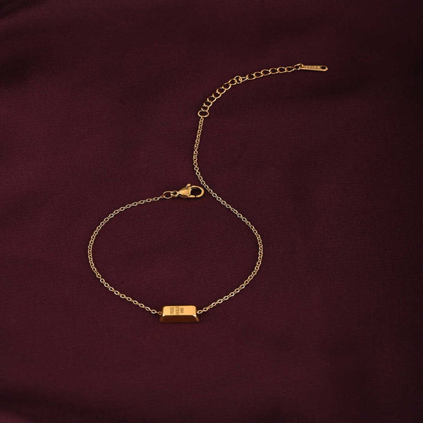 Gold Bar Anklet