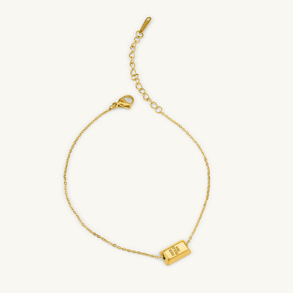 Gold Bar Anklet