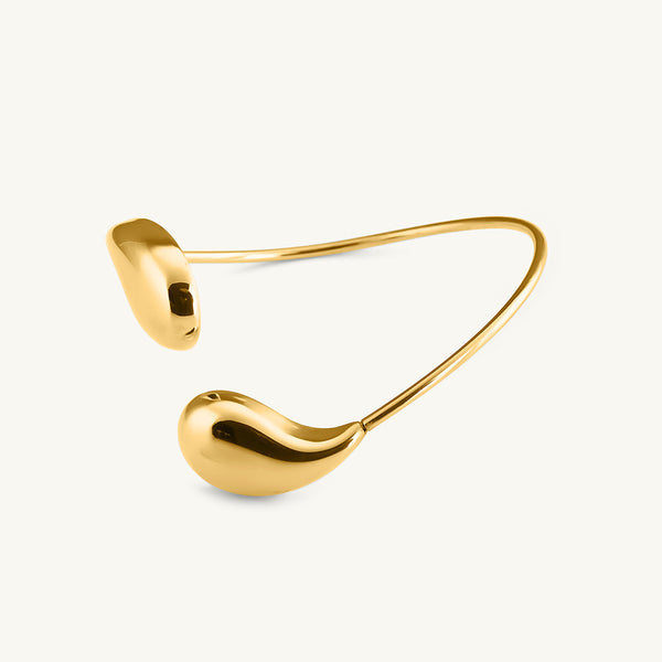 Gold Teardrop Cuff Bracelet