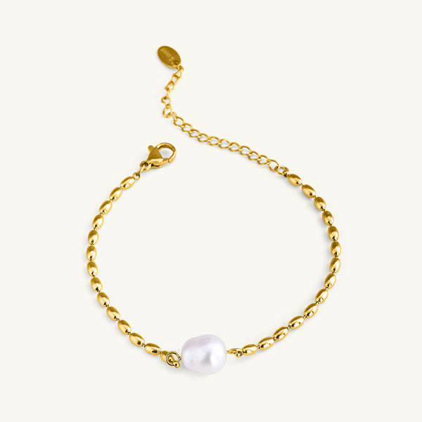 Oval Oasis Gold Chain Bracelet