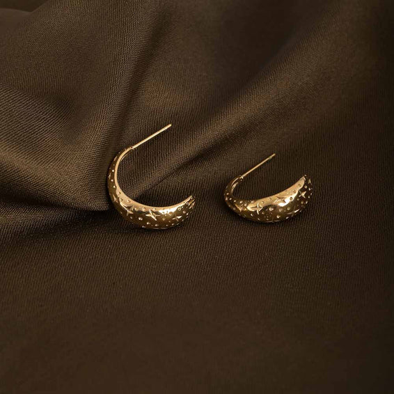 Gilded Curve Earrings