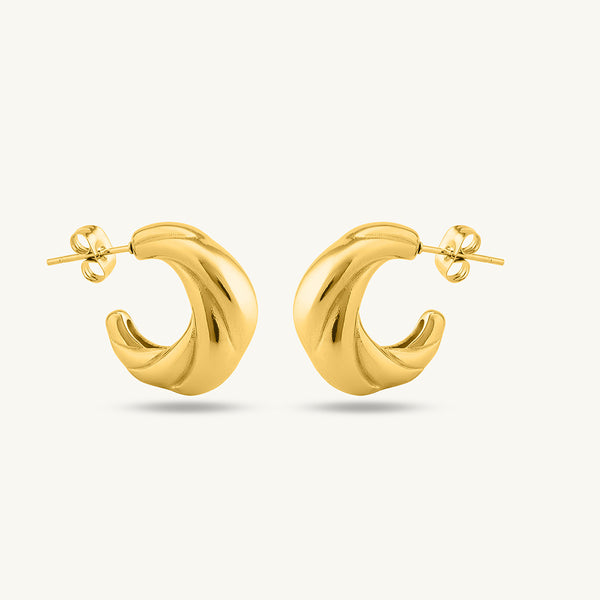 Sleek Swirl Earrings