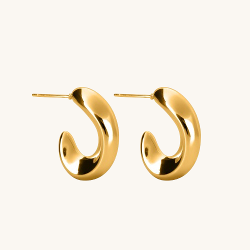 Bold C Hoop Earrings