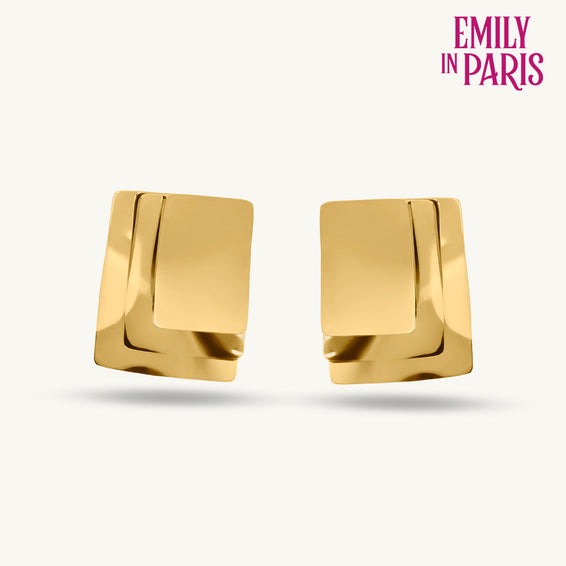 Modern Cubed Stud Earrings